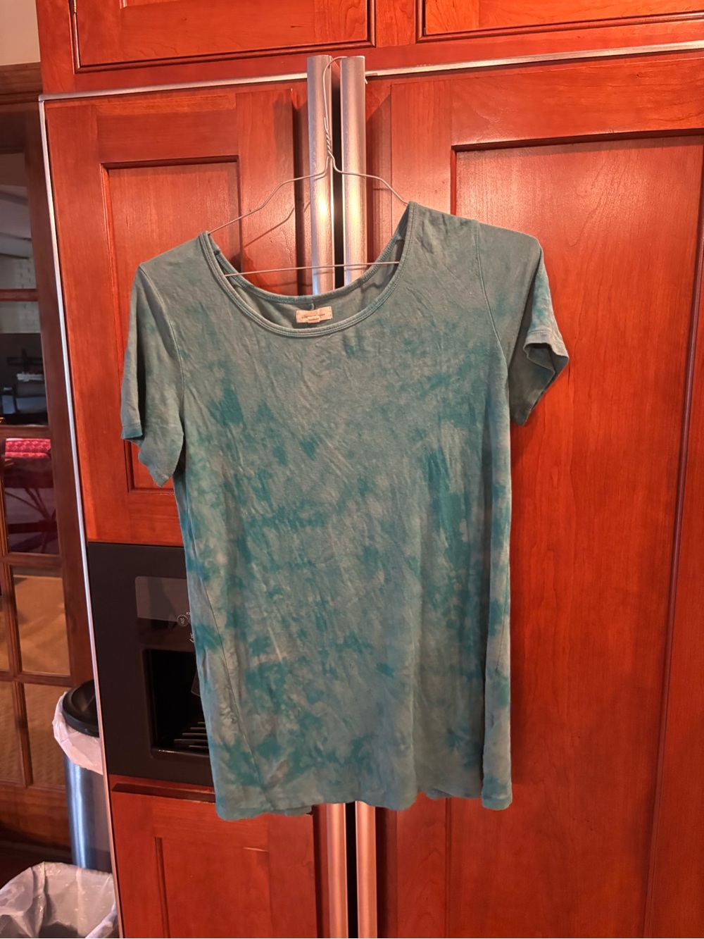 silence + noise Teal Tie-Dye Short Sleeve Tee